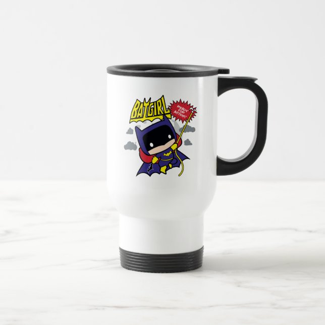 Mug De Voyage Chibi Batgirl Prêt Pour L'Action (Droite)