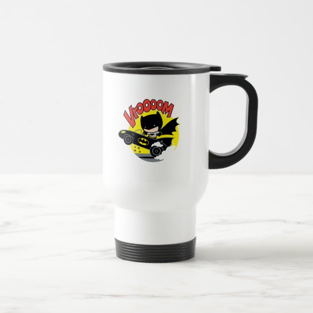Mug De Voyage Chibi Batman Dans Le Batmobile (Droite)