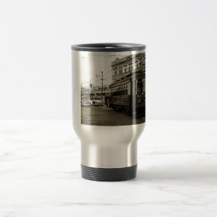 MUG DE VOYAGE CHICAGO 63E ET OCCIDENTALE 1952 TROLLEY ART SEPIA