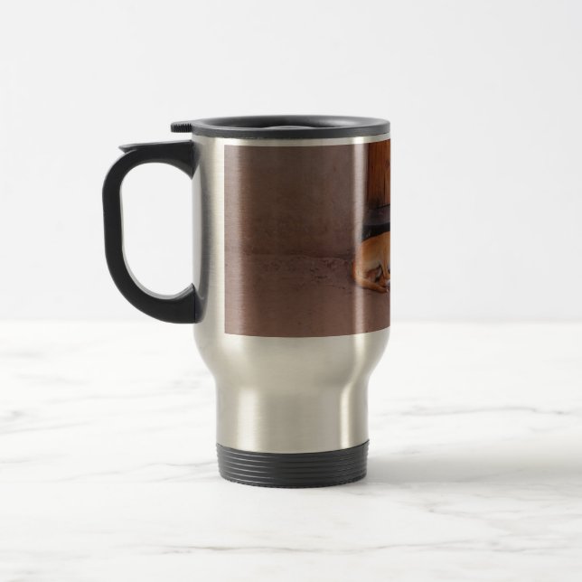 Mug De Voyage Chien au repos (Gauche)