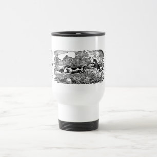 Mug De Voyage Chien courant art animal antique illustration vict