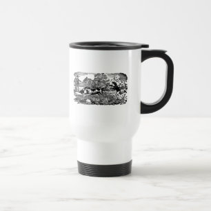 Mug De Voyage Chien courant art animal antique illustration vict