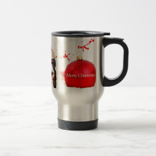 Mug De Voyage Chien de montagne bernois avec ornement de Noël ro