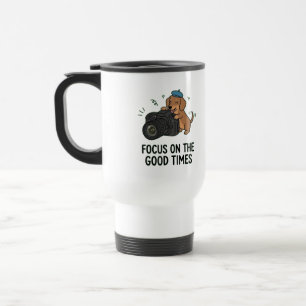 Mug De Voyage Chien Drôle Amateur de Caméra Enthousiaste de Voya