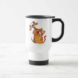 Mug De Voyage Chien et chat Whimsical mignon