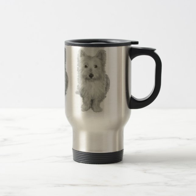 Mug De Voyage Chien mignon de Westie (Droit)