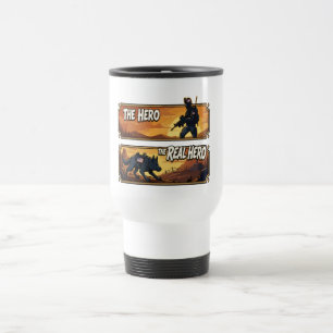 Mug De Voyage Chien Militaire K9 La Véritable Héros Art du Couch