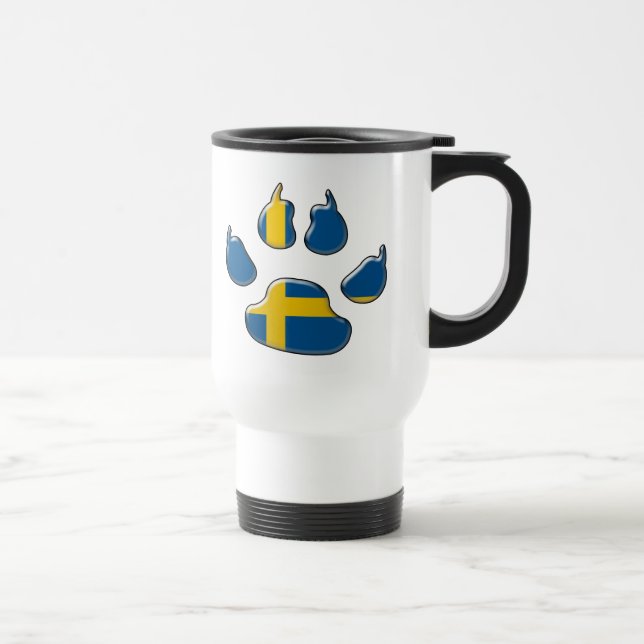 Mug De Voyage Chien patio suédois (Droite)