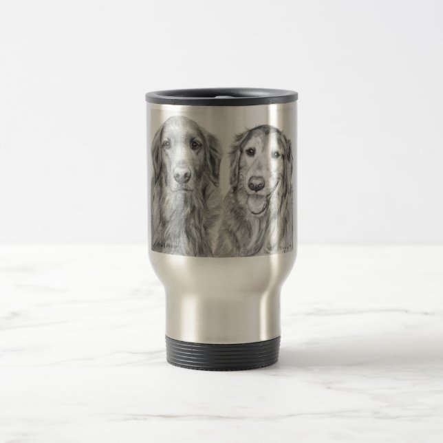 Mug De Voyage Chiens d'arrêt d'or Fred et Baxter (Centre)