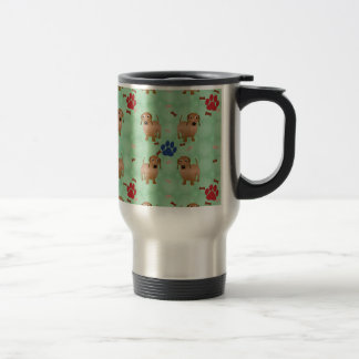 Mug De Voyage Chiens de dessin - Dachsund Red Tiled v1
