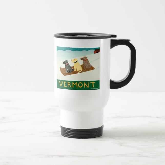 Mug De Voyage Chiens de traîneau du Vermont-Travel Mug-Stephen H (Droite)