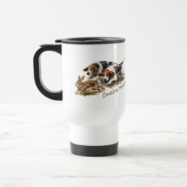 Mug De Voyage Chiens & Lièvre  (Gauche)