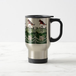 Mug De Voyage Chiens Peindre chien Agilité chien