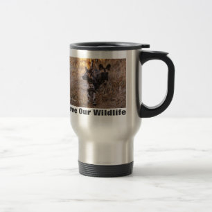 Mug De Voyage Chiens sauvages sauvent notre faune