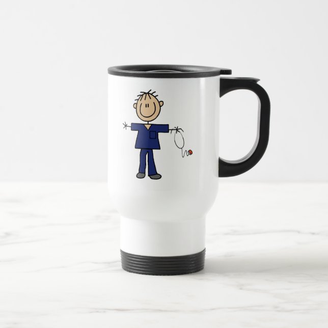Mug De Voyage Chiffre masculin peau de bâton de milieu (Droite)