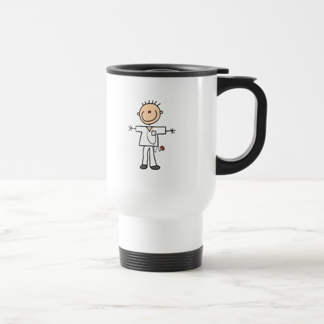 Mug De Voyage Chiffre masculin T-shirts et cadeaux de bâton (Droite)