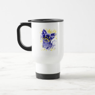 Mug De Voyage Chihuahua Abstrait