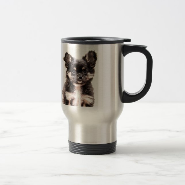 Mug De Voyage Chihuahua Chien chiot (Droit)