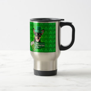 Mug De Voyage Chihuahua Chien Chiot Chiot St. Patrick's Day Clov