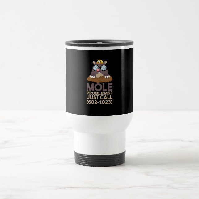 Mug De Voyage Chimie - Problèmes de mole (Centre)