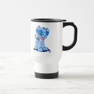 Mug De Voyage Chiot de caricature bleu mignon