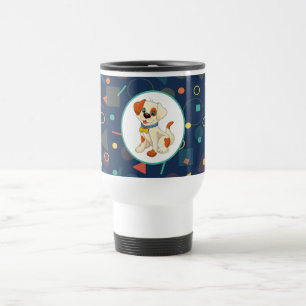 Mug De Voyage Chiot de dessin animé mignon sur fond marine