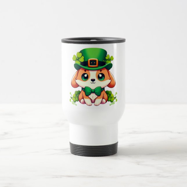 Mug De Voyage Chiot de la Saint-Patricks (Centre)