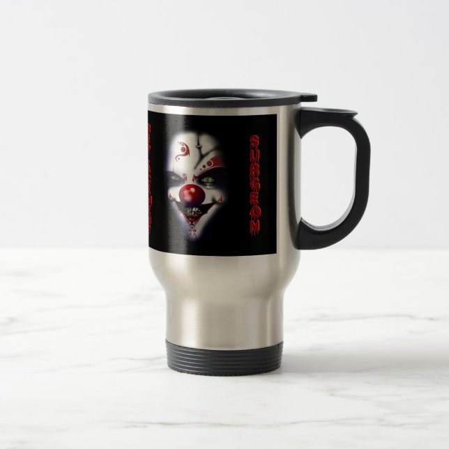 Mug De Voyage Chirurgien de remplacement - Clown malin (Droit)