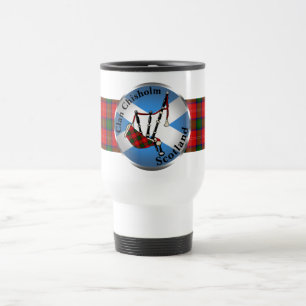 Mug De Voyage Chisholm Tartan Bagpipes Voyage Musique
