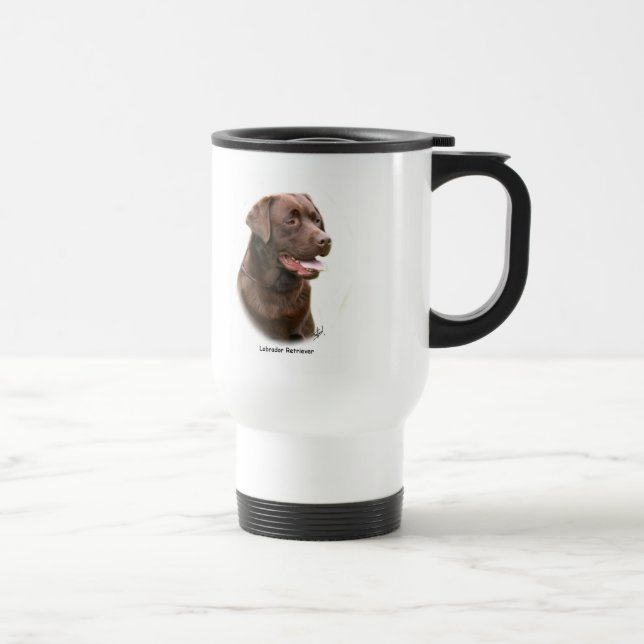 Mug De Voyage Chocolat labrador retriever (Droite)