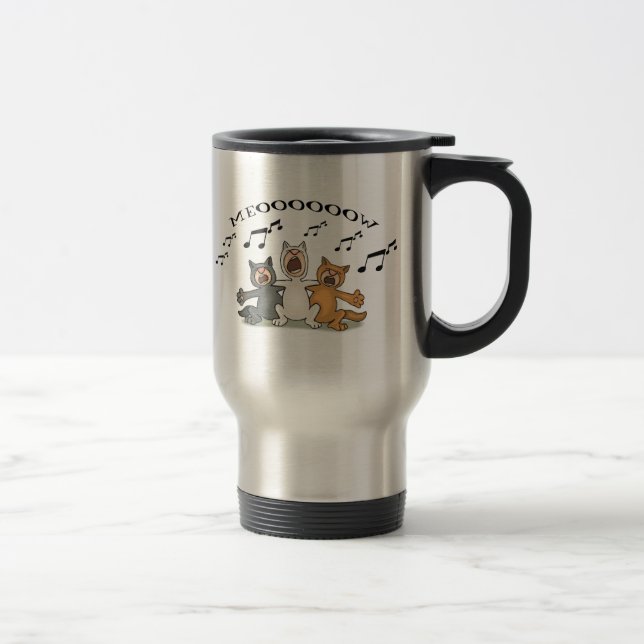 Mug De Voyage Choeur de chat (Droit)
