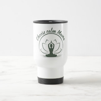 Mug De Voyage Choisir le design silhouette de yoga Lotus Calm Ma