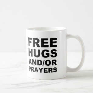 Mug de voyage chrétien avec 'Câlins gratuits et/ou