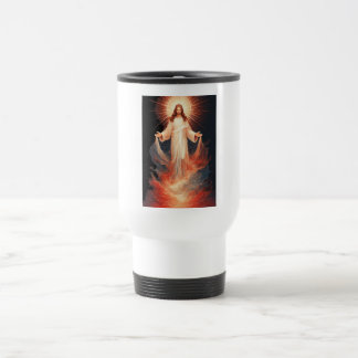 Mug de voyage chrétien du Christ glorieux ressusci