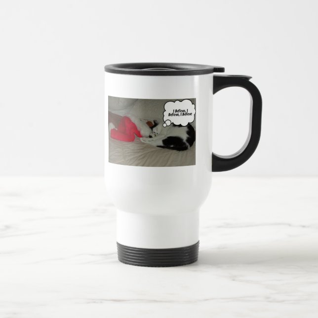 Mug De Voyage Christmas Believe Kitty Chat (Droite)