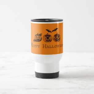 Mug De Voyage Chute/Halloween/Musique de voyage citrouille