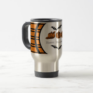 Mug De Voyage Chute/Halloween/Musique de voyage citrouille