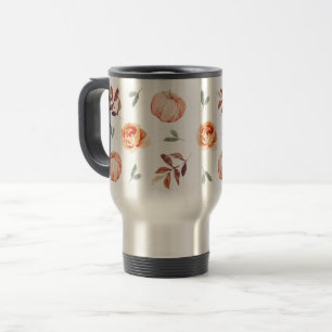 Mug De Voyage Chute Orange Citrouille Café Thermal Tumbler