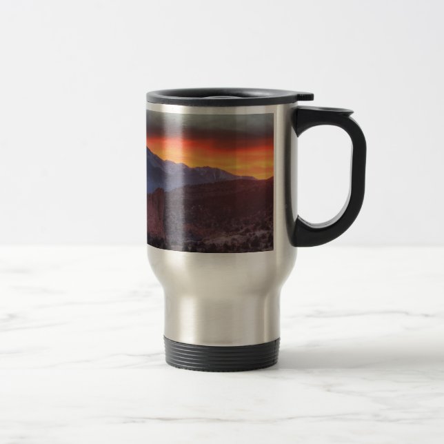 Mug De Voyage Ciel rougeoyant (Droit)