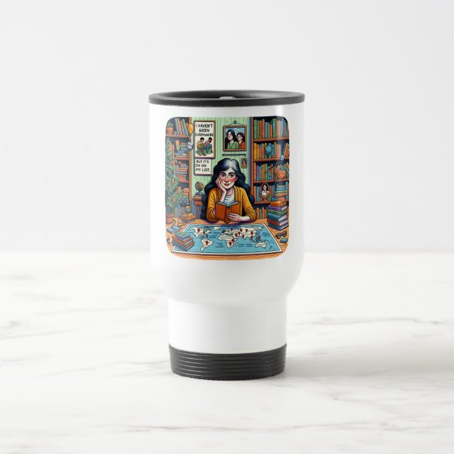 Mug De Voyage Citation célèbre de Susan Sontag (Centre)