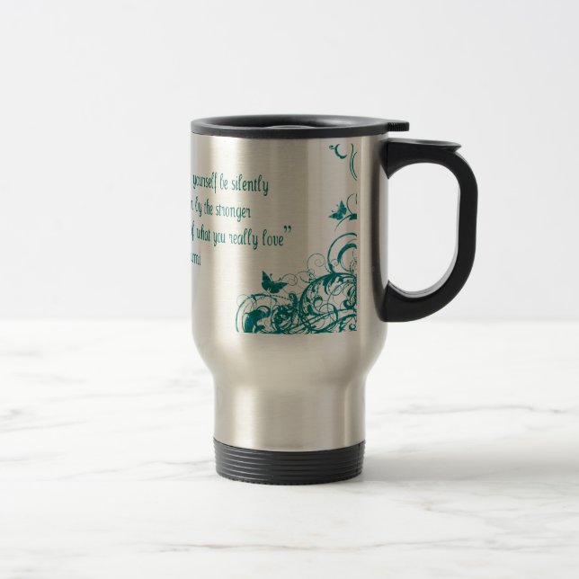 Mug De Voyage Citation d'amour de Rumi (Droit)
