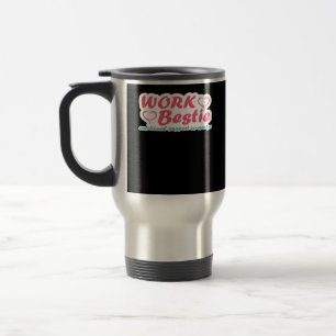 Mug De Voyage Citation de cadeaux de bestie de travail Aide émot