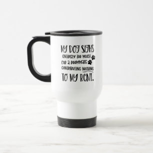 Mug De Voyage Citation de chien amusant et photo personnalisée p
