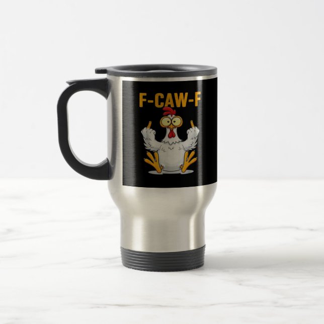 Mug De Voyage Citation de Cocorico Mème Classique (Gauche)