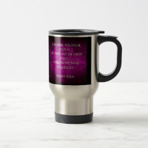 Mug De Voyage Citation de Nikola Tesla - les mêmes fréquences