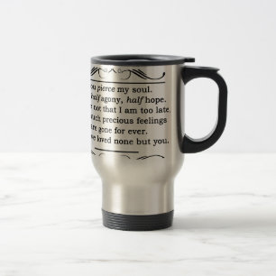 Mug De Voyage Citation de persuasion de Jane Austen