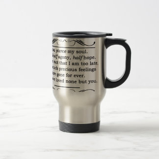 Mug De Voyage Citation de persuasion de Jane Austen