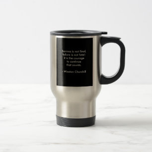 Mug De Voyage Citation de Winston Churchill ; succès