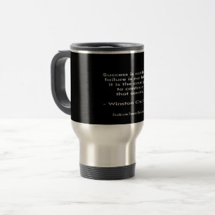 Mug De Voyage Citation de Winston Churchill ; Succès