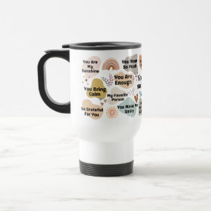 Mug De Voyage Citation d'encouragement personnalisée Vous êtes t